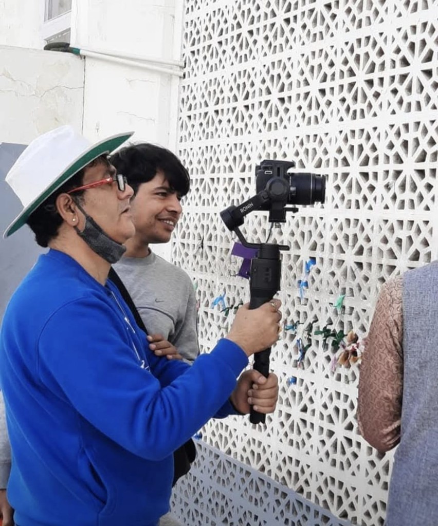 Music video filming with professional gimbal camera